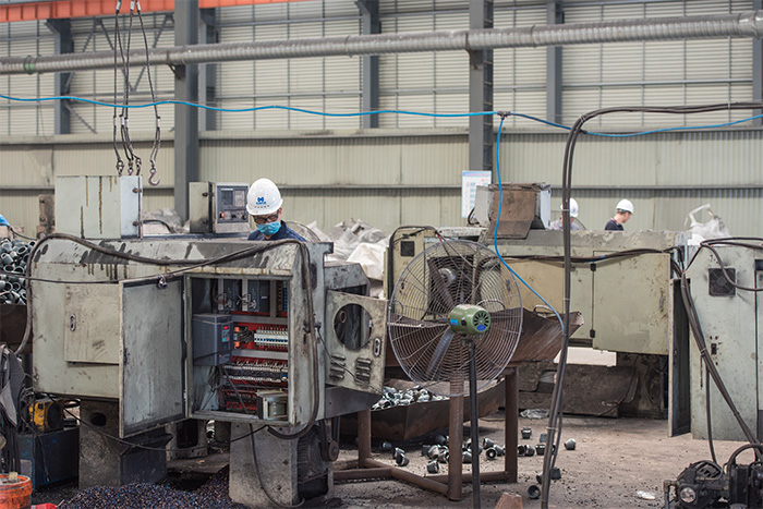 通州网架配件-锥头加工车间