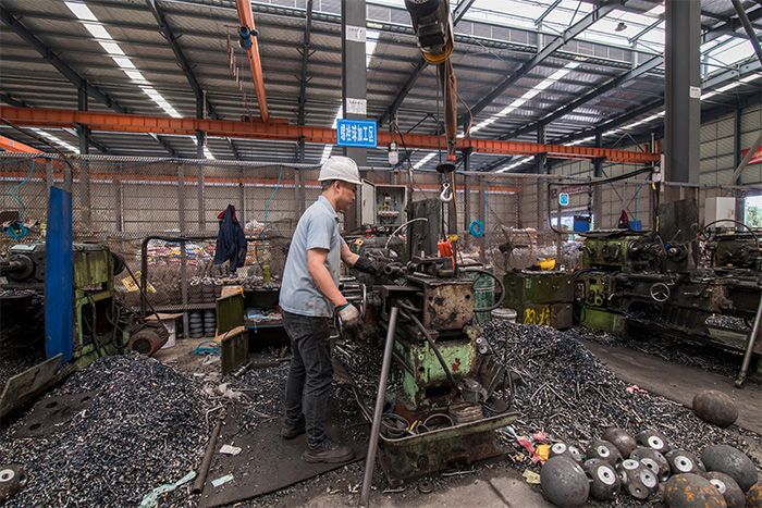 通州网架配件-螺栓球加工车间